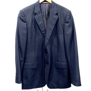 Dolce & Gabbana Luxury Line Virgin Wool Blazer Black Stripe Italy Mens 54/44(US)